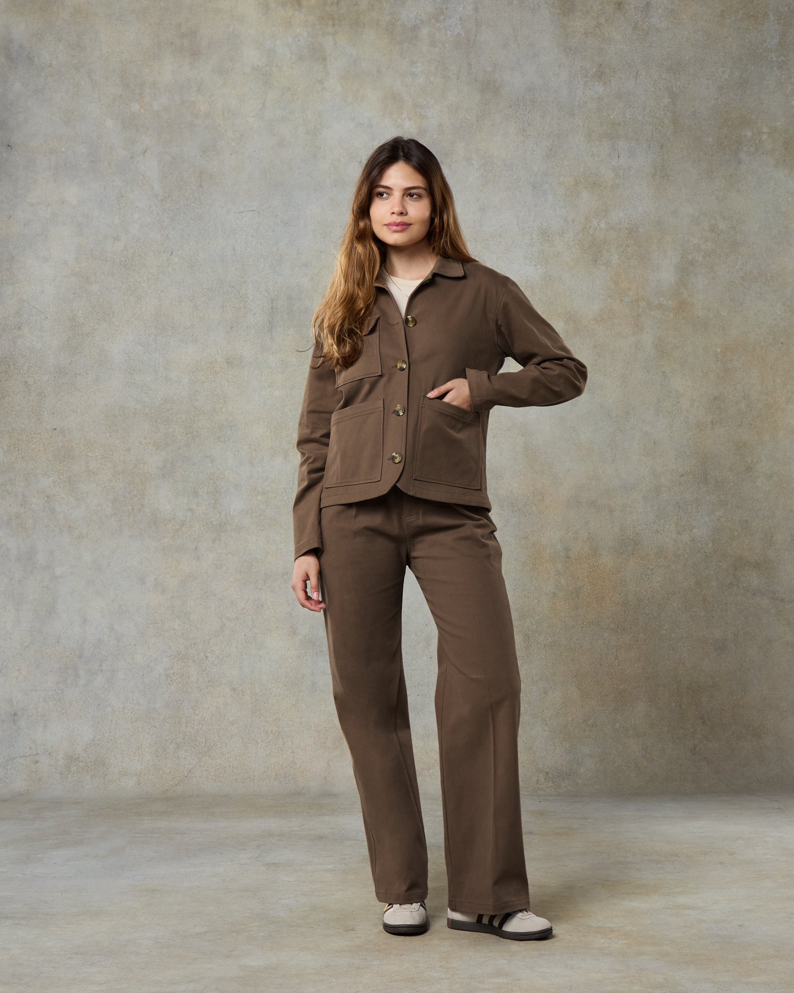 Batch LDN Women's Mocha Cotton Jacket