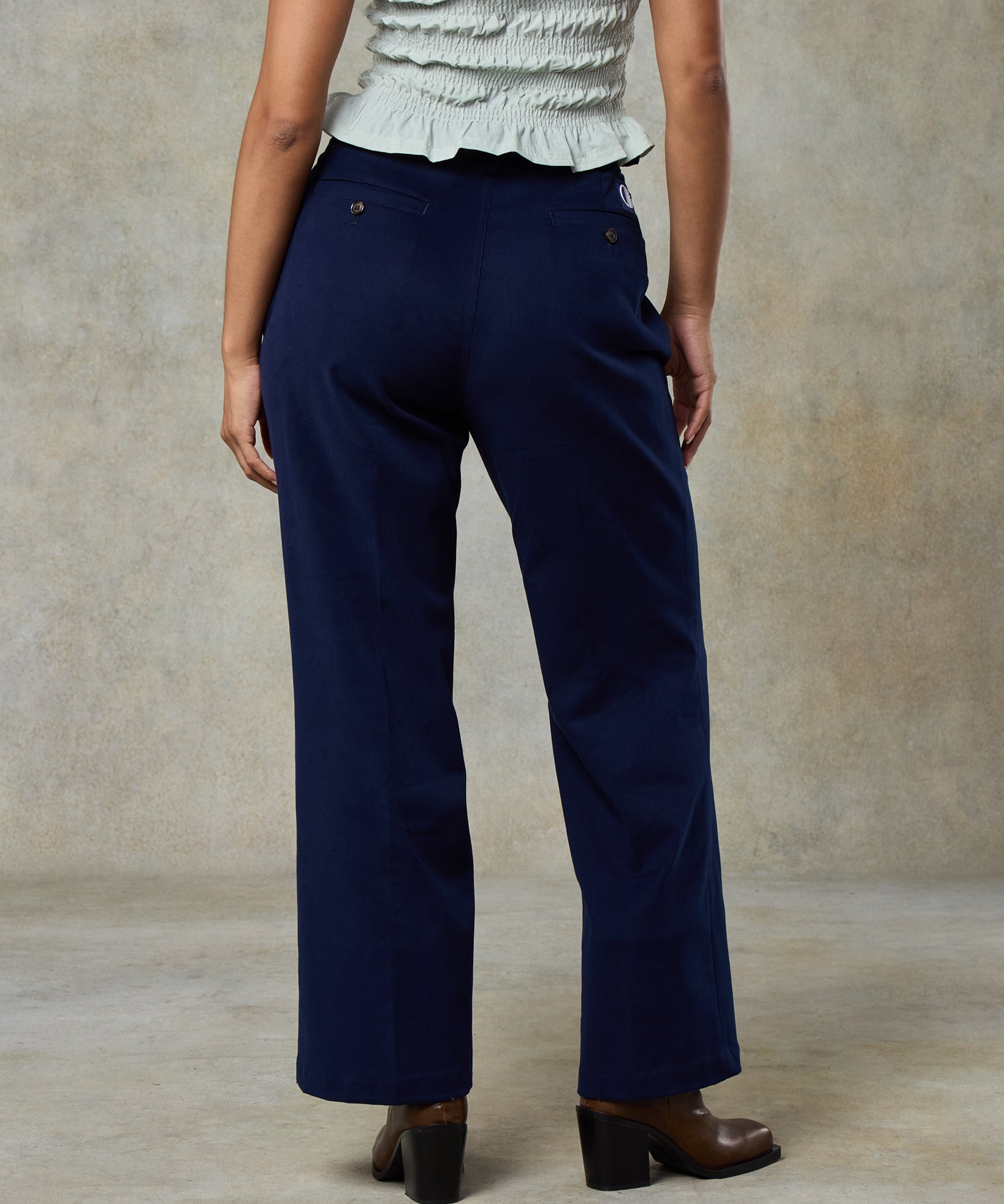 Batch LDN Women's Pacific Blue Cotton Trousers