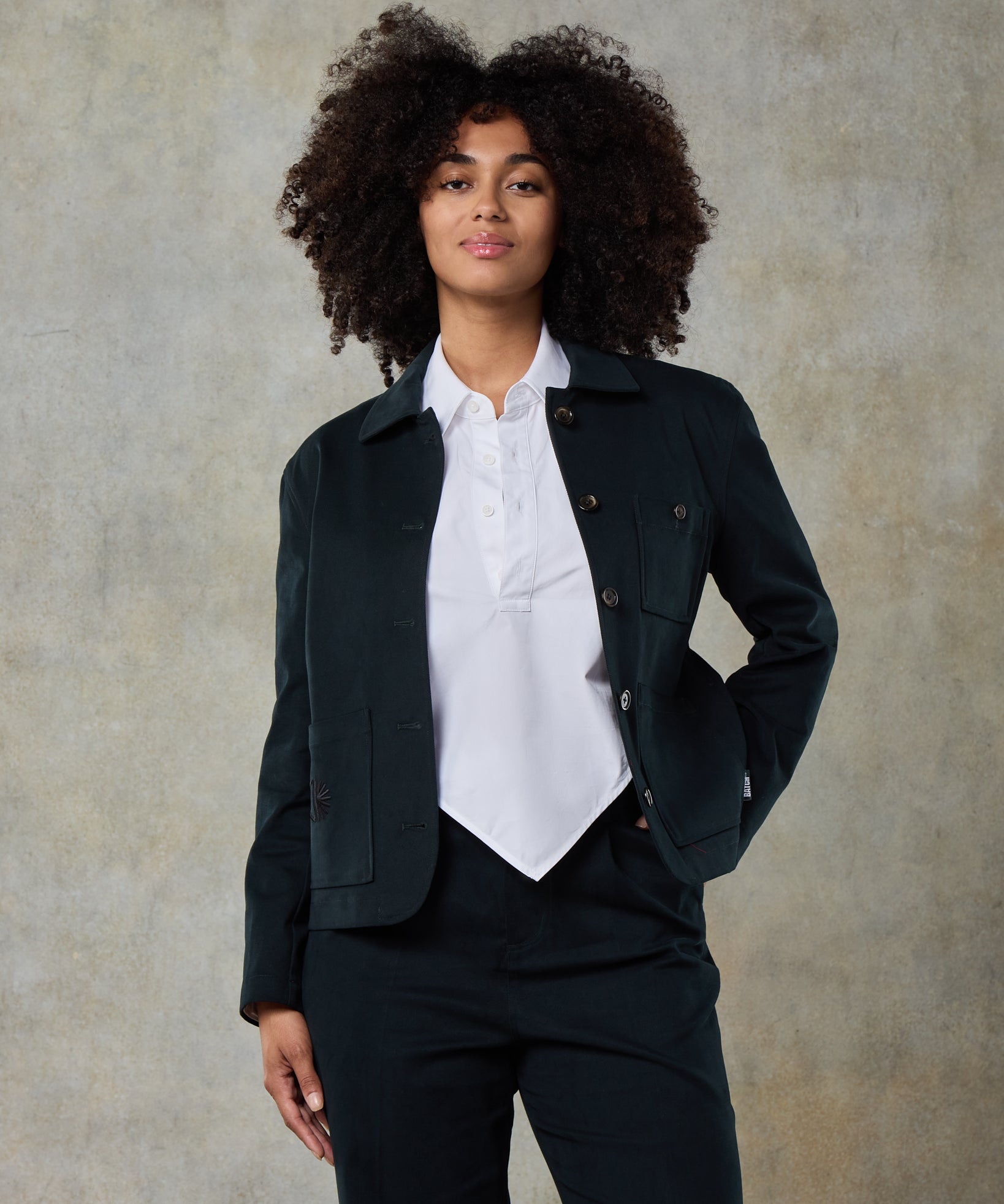 Batch LDN Women's Petrol Cotton Jacket