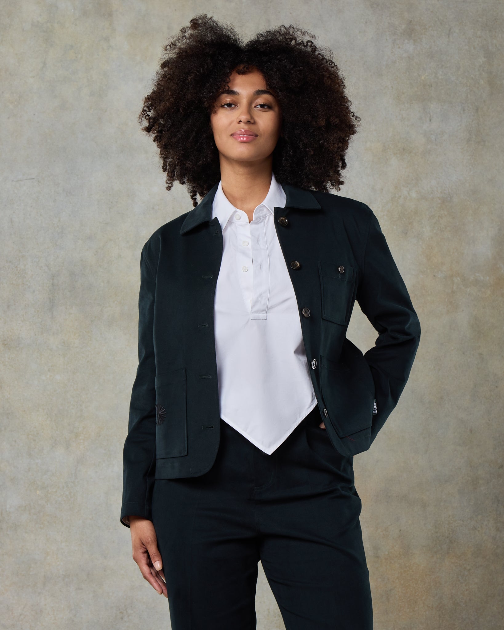 Batch LDN Women's Petrol Cotton Jacket
