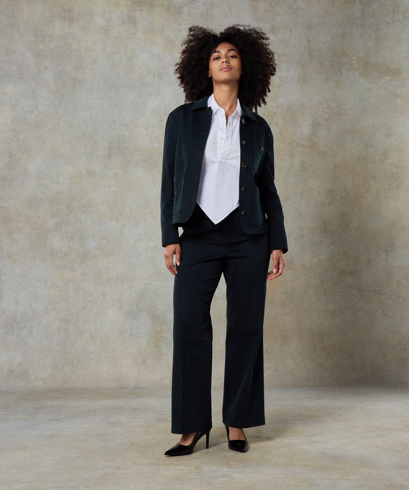 Batch LDN Women's Petrol Cotton Jacket