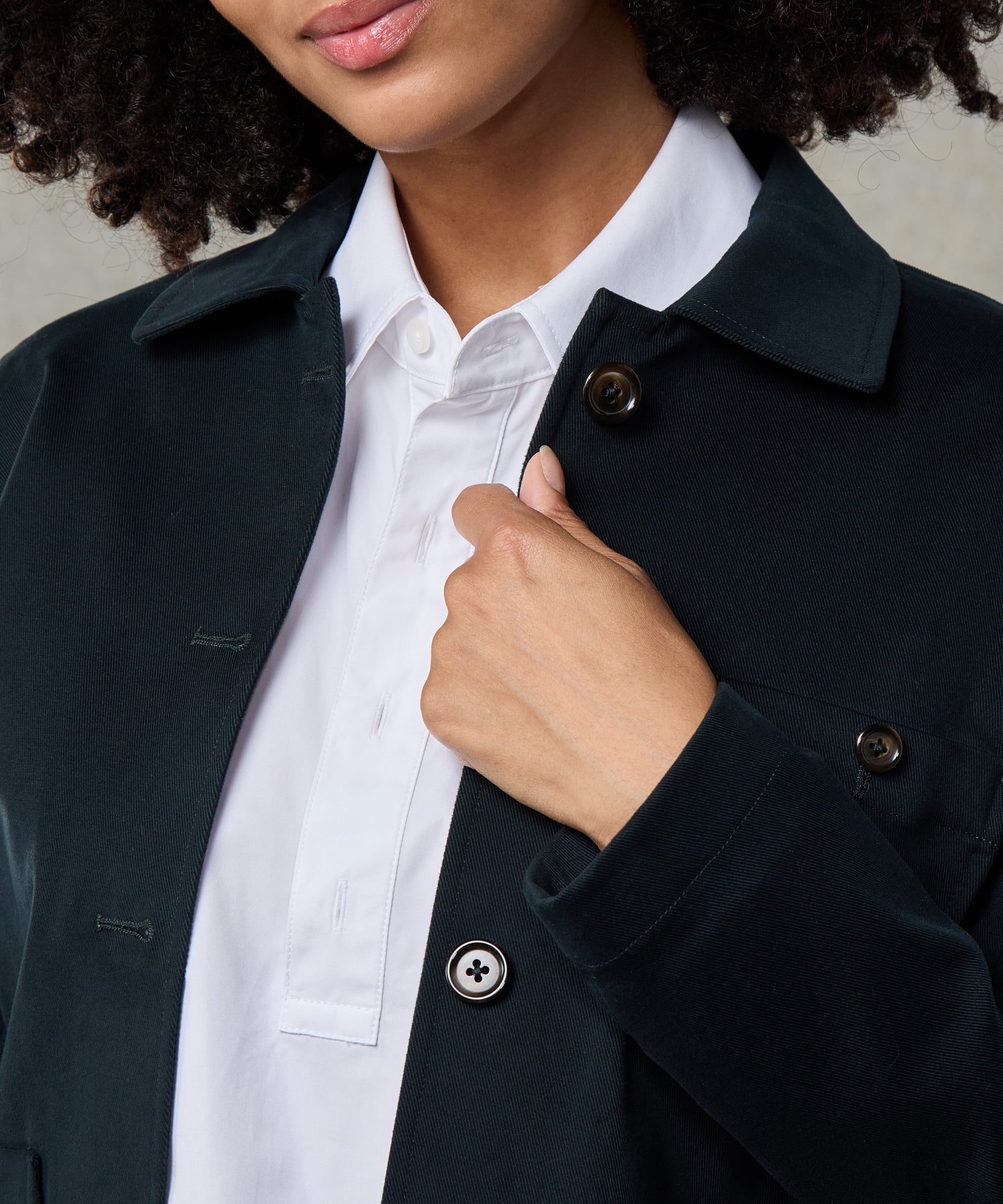 Batch LDN Women's Petrol Cotton Jacket