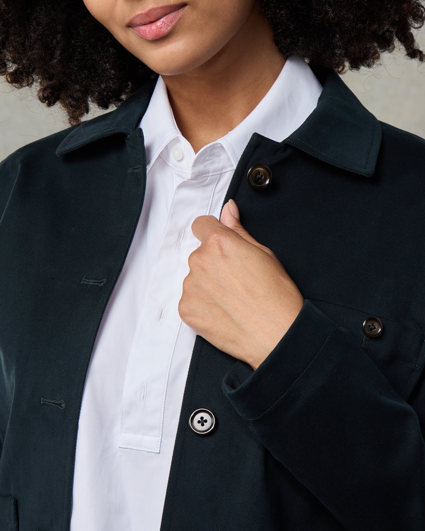 Batch LDN Women's Petrol Cotton Jacket