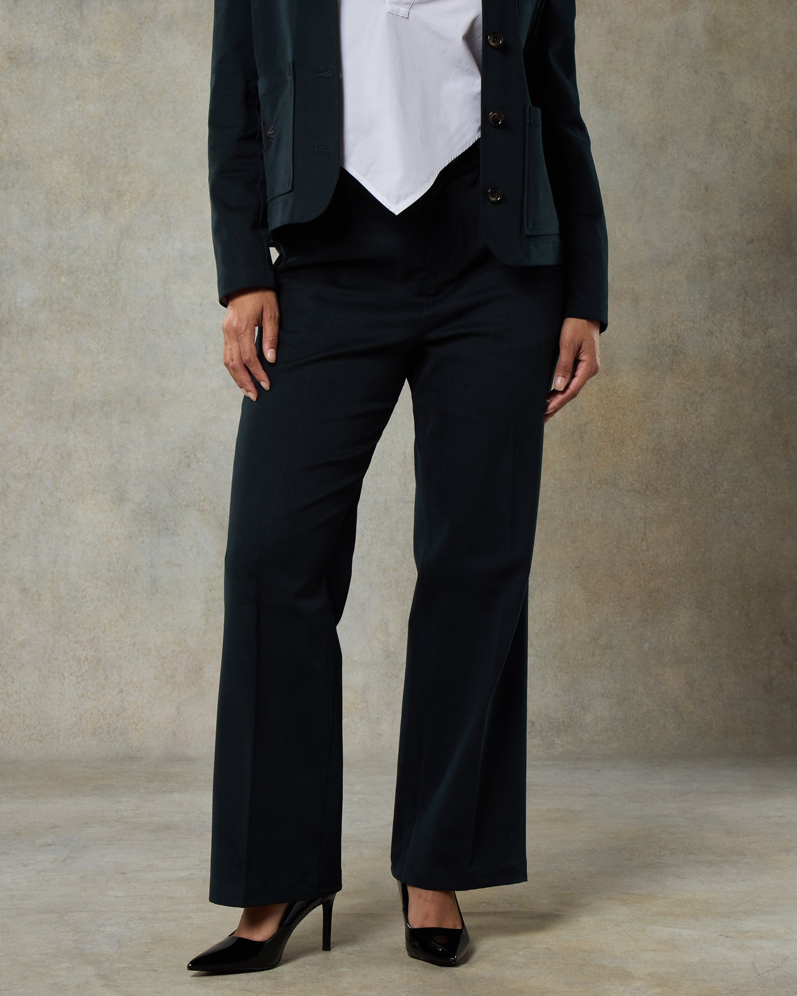 Batch LDN Women's Petrol Cotton Trousers